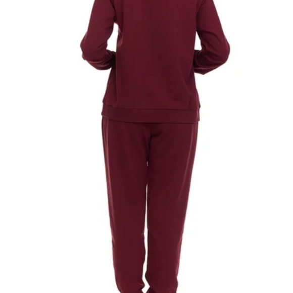 NWT Keith Haring Women's Burgundy Lounge Set - Picture 3 of 5